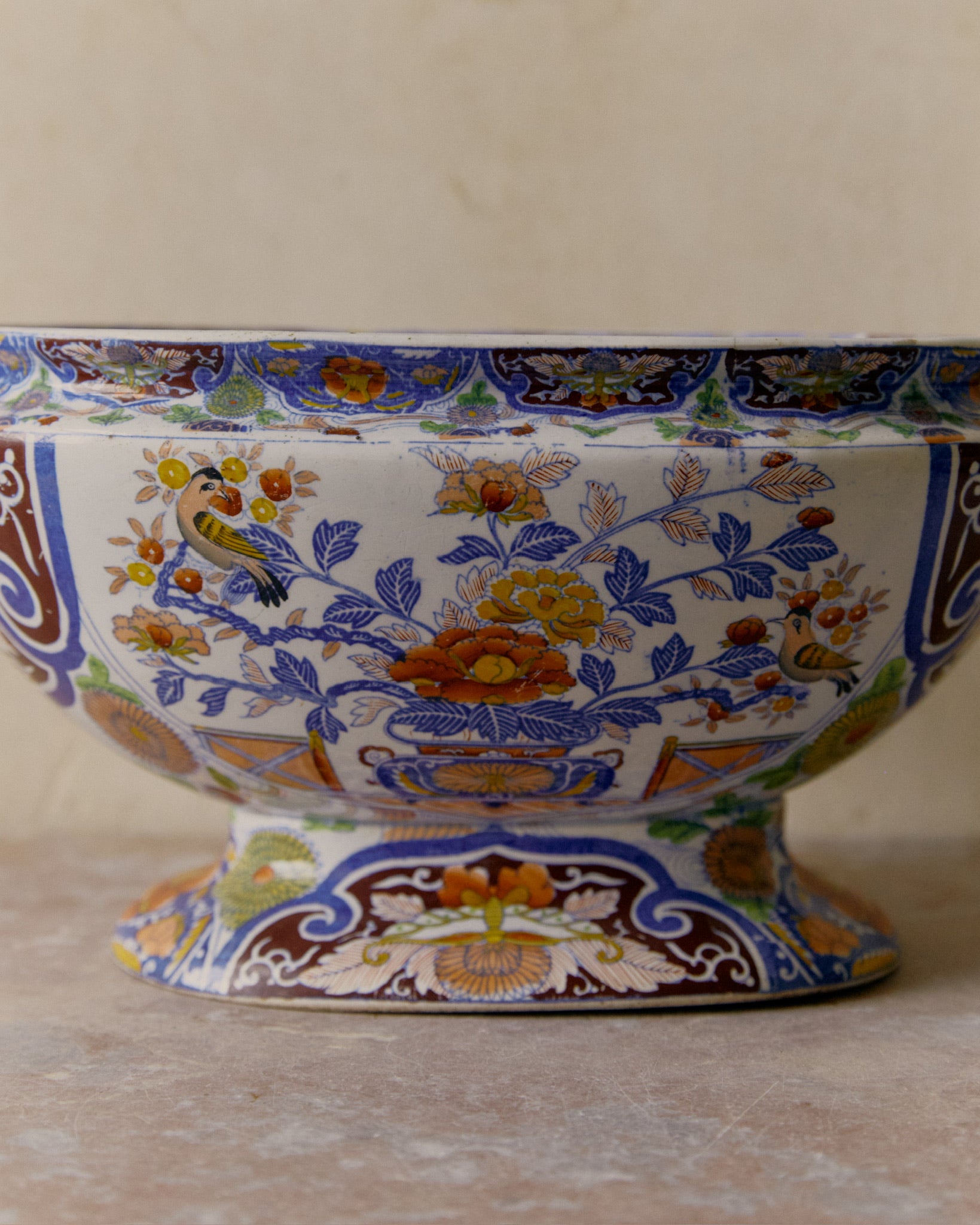 19th Chinoiserie Serving Bowl