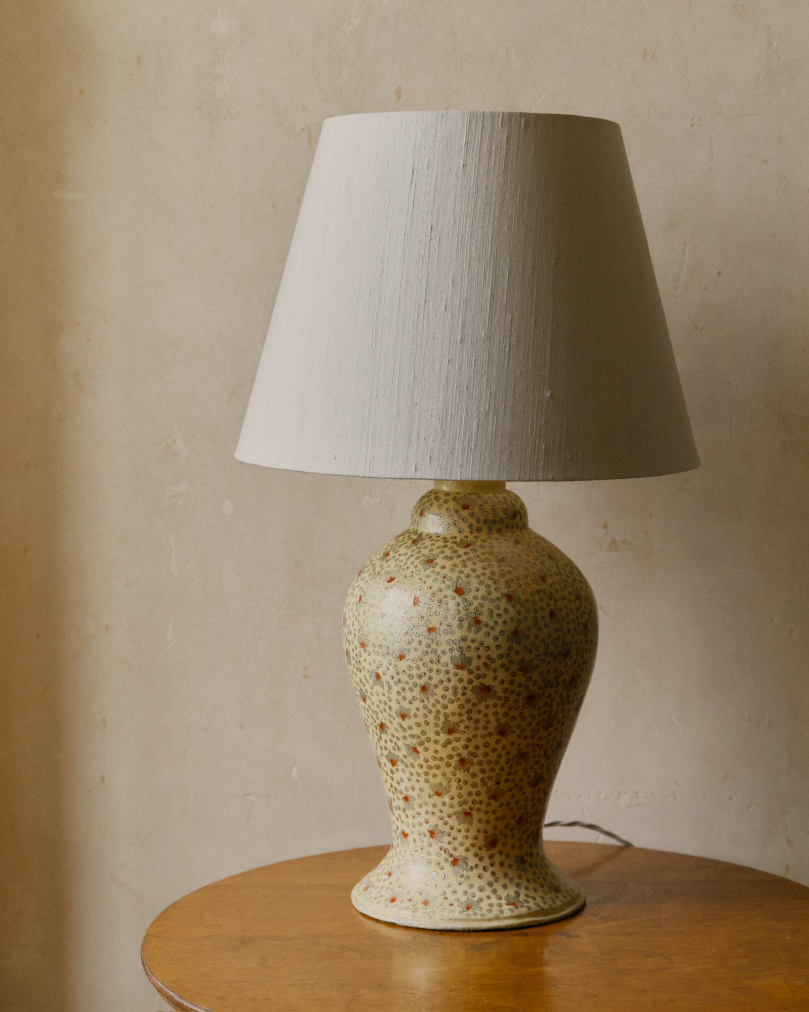 Yellow Floral Lamp