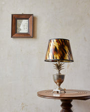 Midcentury silver pineapple lamp image 0