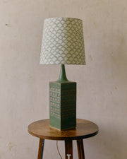 A Large Green Pottery Lamp image 0