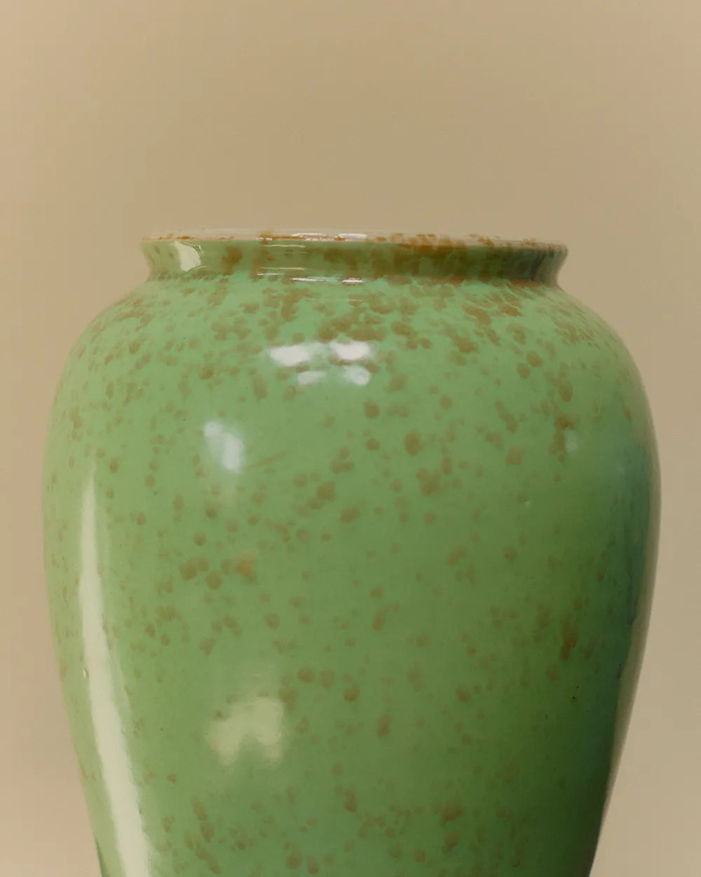 Speckled Glaze Celadon Porcelain Vase from Rosenthal, 1930s image 2