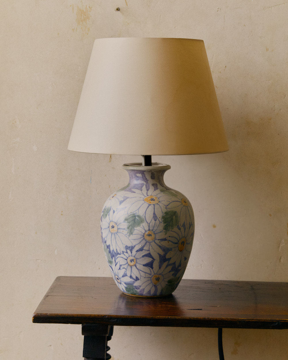Hand-painted Shasta lamp