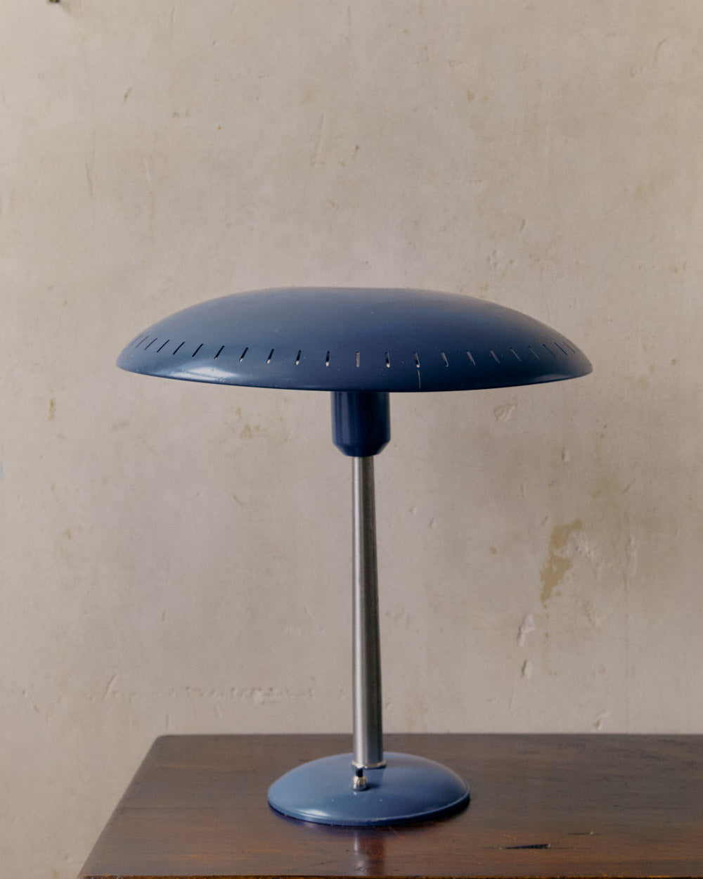Ufo Style Blue Philips Table Or Desk Light By Louis Kalff image 0