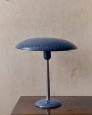 Ufo Style Blue Philips Table Or Desk Light By Louis Kalff image 0