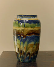 Mid-Century Glazed Pottery Stoneware Vase image 0