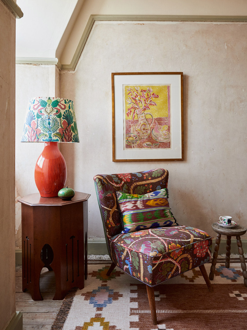 Vintage Fifties Reupholstered Chair image 1
