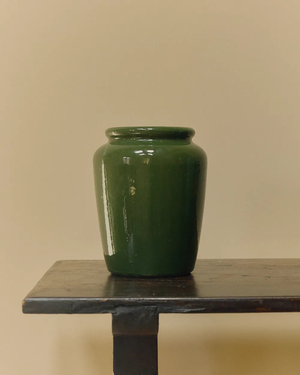 Dark Green Stoneware Vase image 2