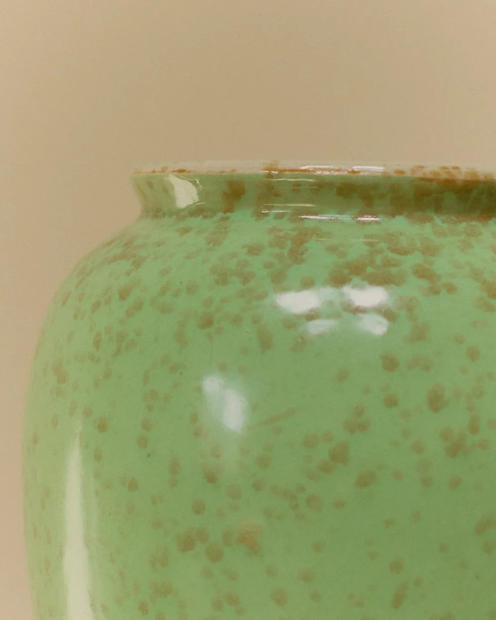 Speckled Glaze Celadon Porcelain Vase from Rosenthal, 1930s image 1
