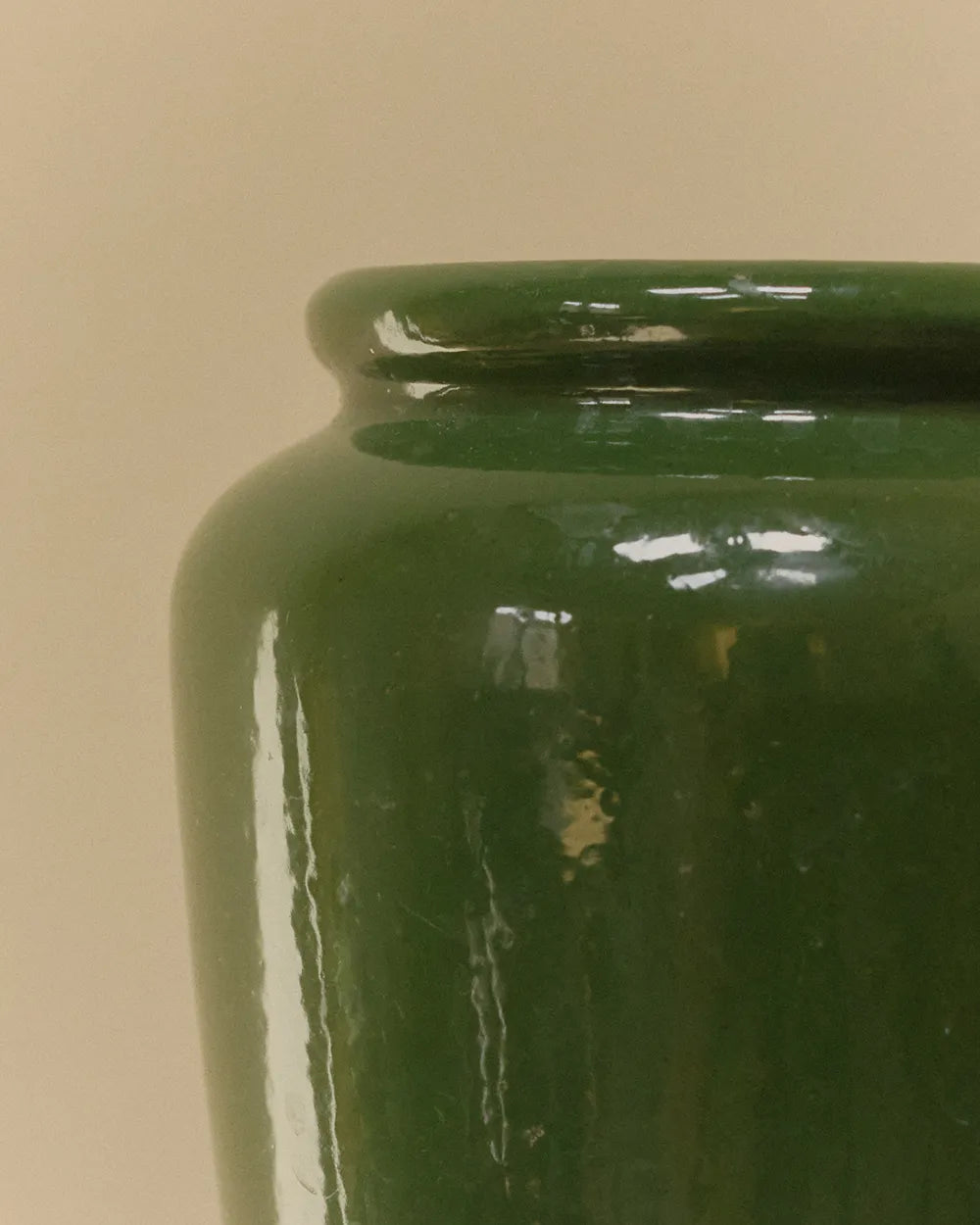 Dark Green Stoneware Vase image 1