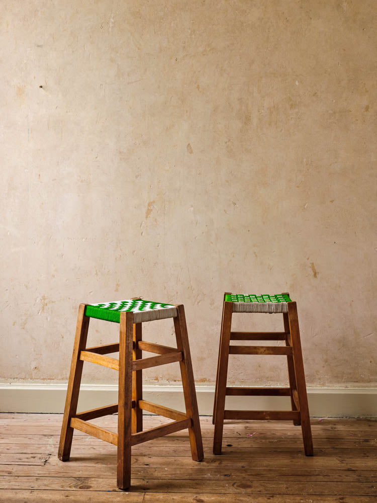 Pair of low stools image 0