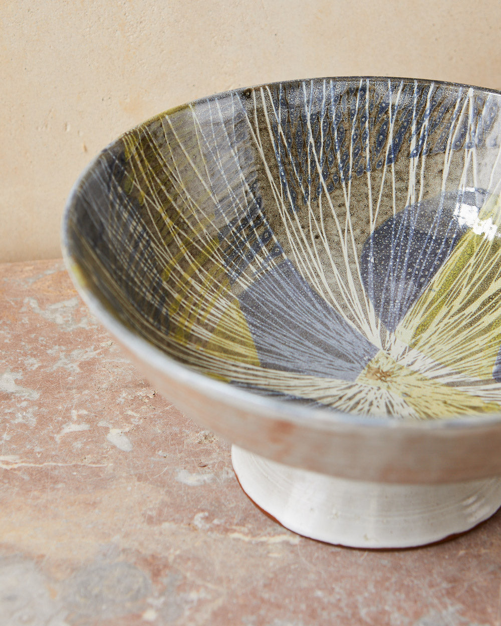 Shallow Sgraffito Style Bowl image 1