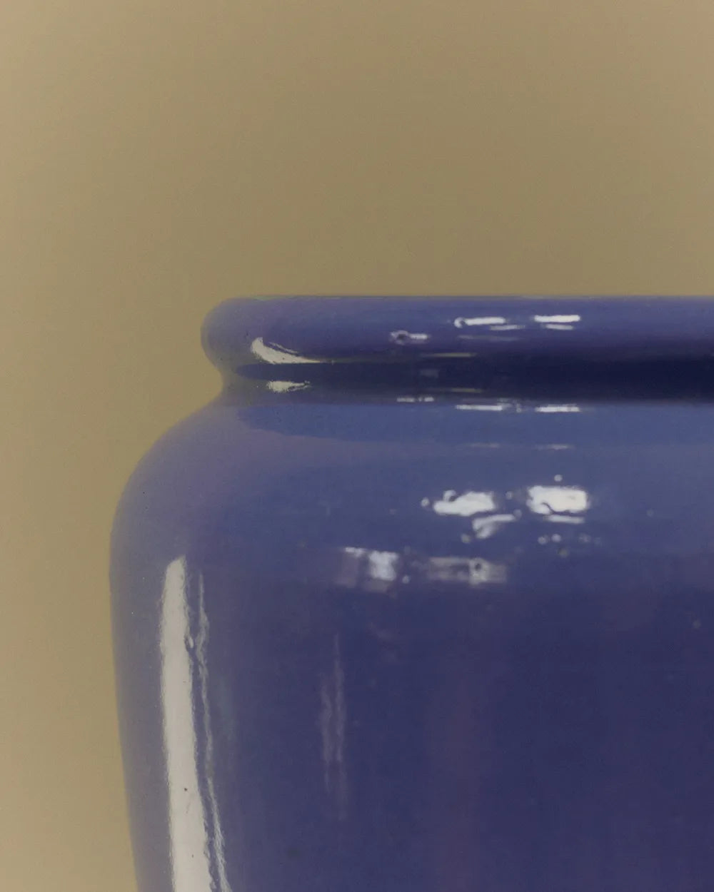 Pearsons of Chesterfield blue stoneware vase image 1